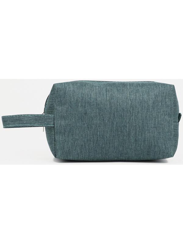 Косметичка на молнии, цвет зелёный