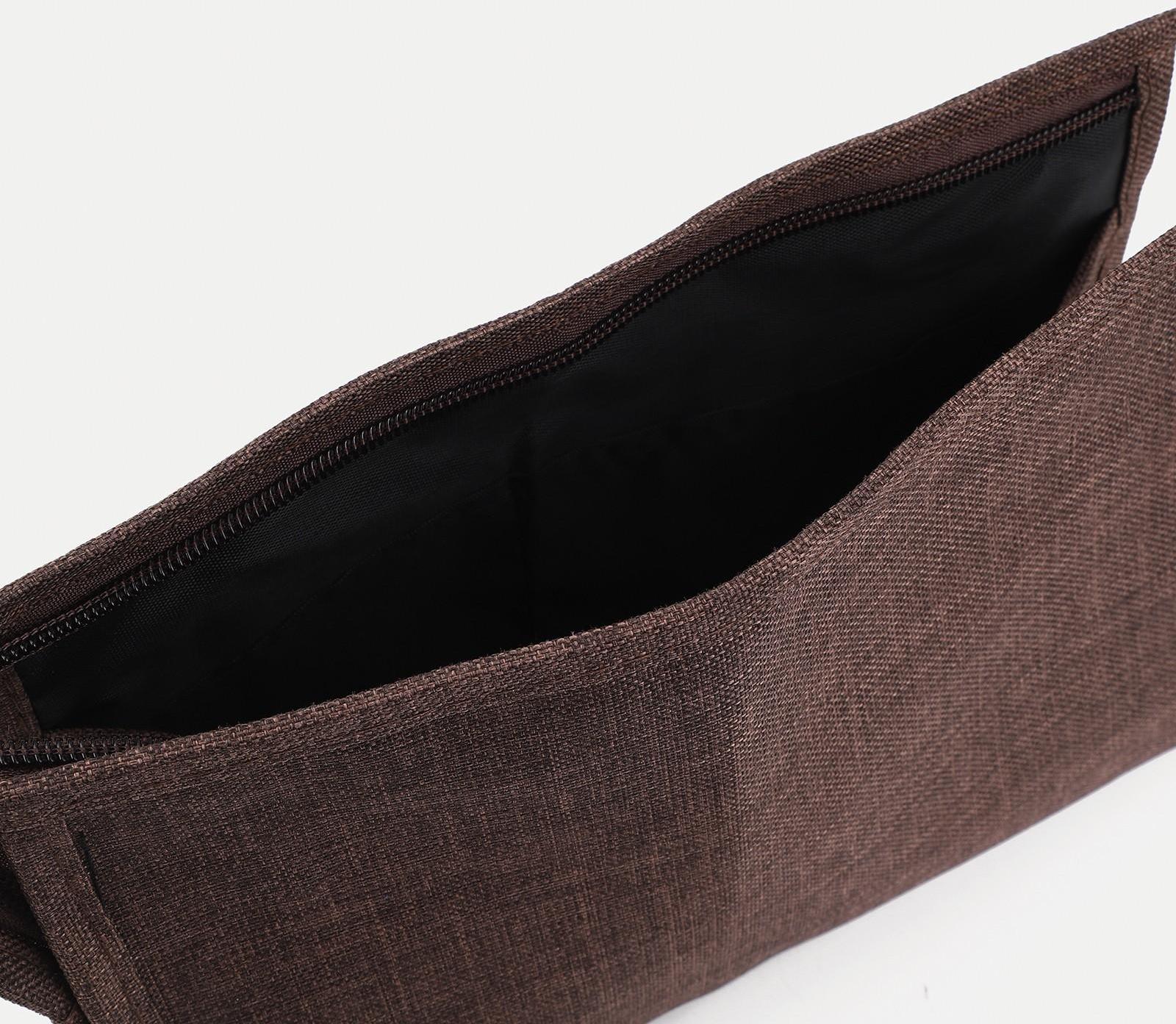 Косметичка на молнии, цвет коричневый