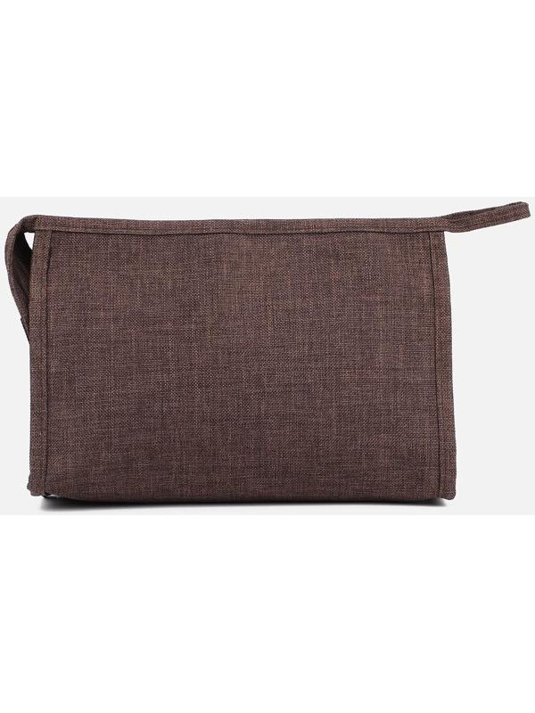 Косметичка на молнии, цвет коричневый