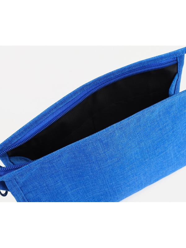 Косметичка на молнии, цвет синий