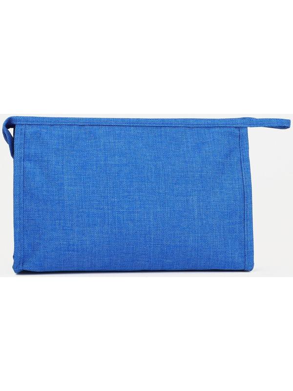 Косметичка на молнии, цвет синий