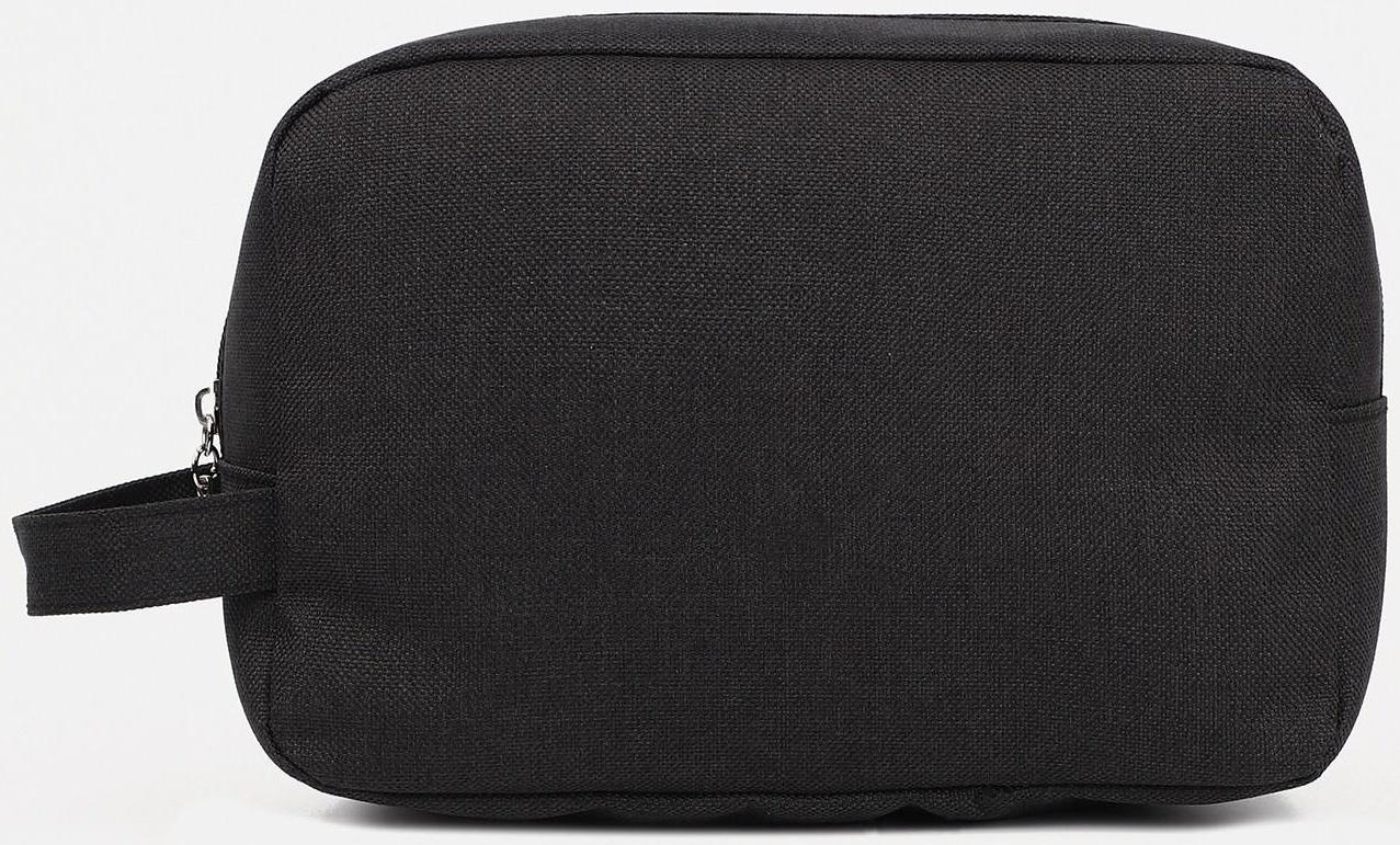Косметичка на молнии, цвет чёрный