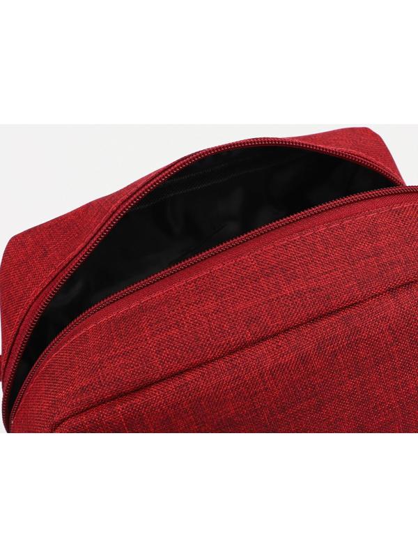 Косметичка на молнии, цвет бордовый