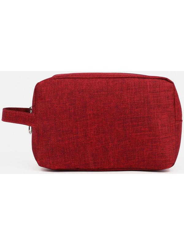Косметичка на молнии, цвет бордовый