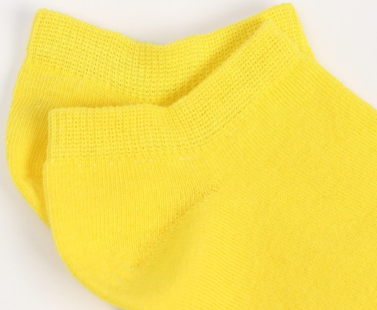 Носки короткие неон, цвет жёлтый, размер 25-27 (40-42)