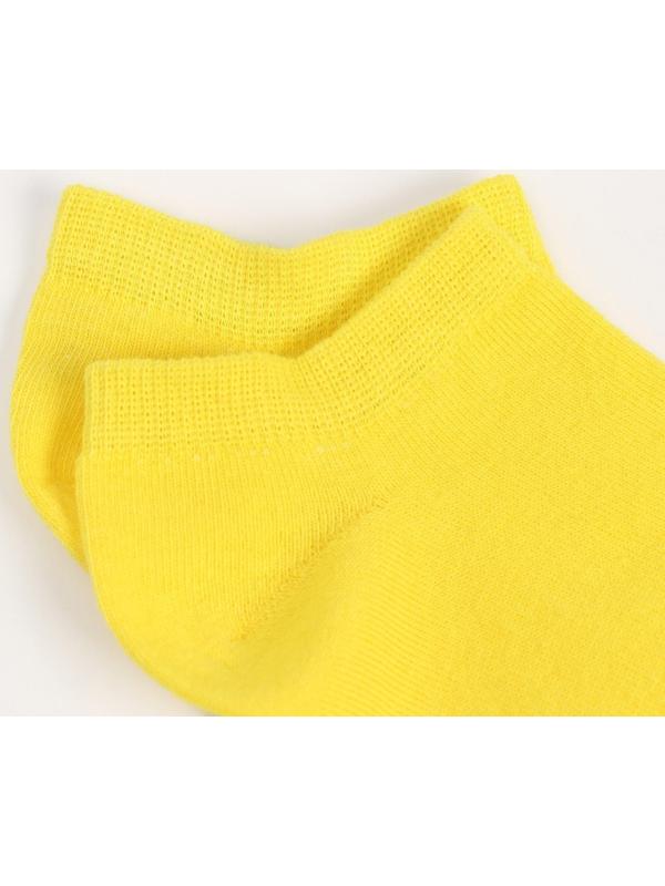 Носки короткие неон, цвет жёлтый, размер 25-27 (40-42)