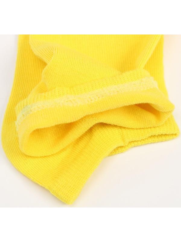 Носки короткие неон, цвет жёлтый, размер 25-27 (40-42)