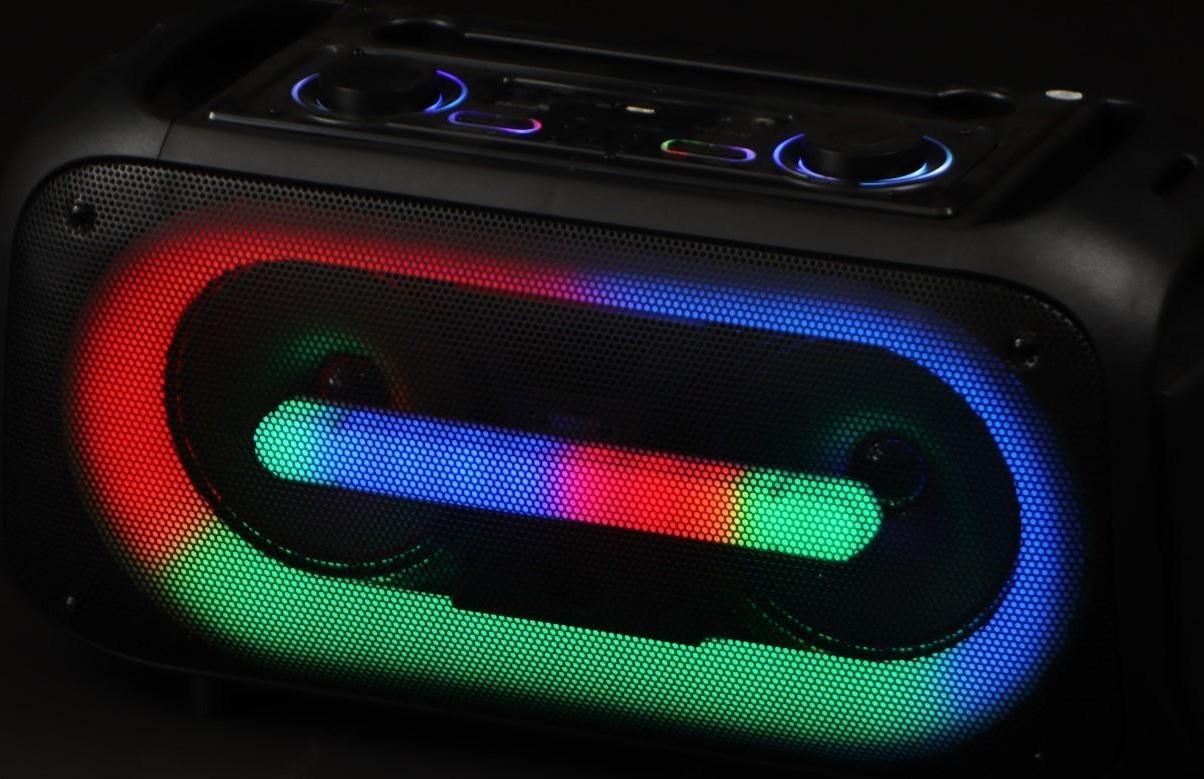 Портативная караоке система Eltronic Dance Box 200, 25 Вт, BT, SD, AUX, подсветка, микрофон