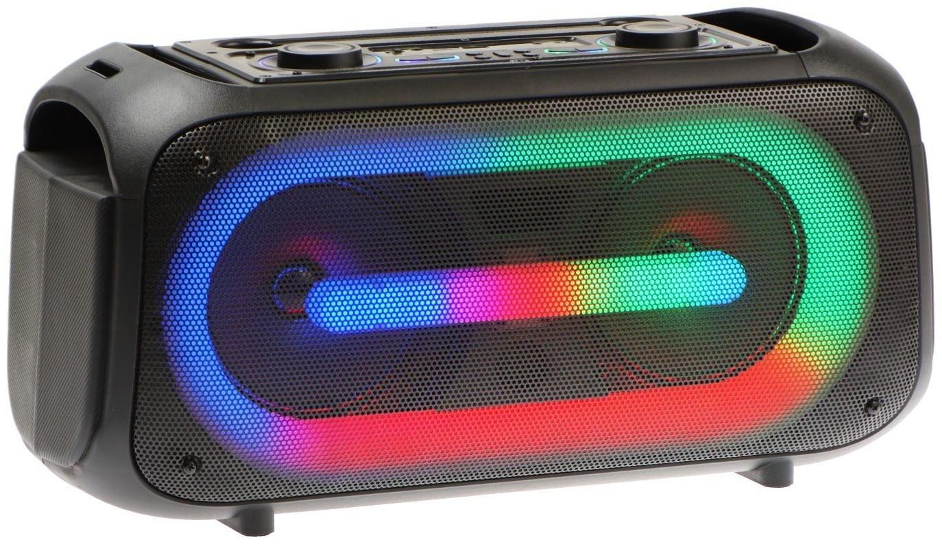 Портативная караоке система Eltronic Dance Box 200, 25 Вт, BT, SD, AUX, подсветка, микрофон