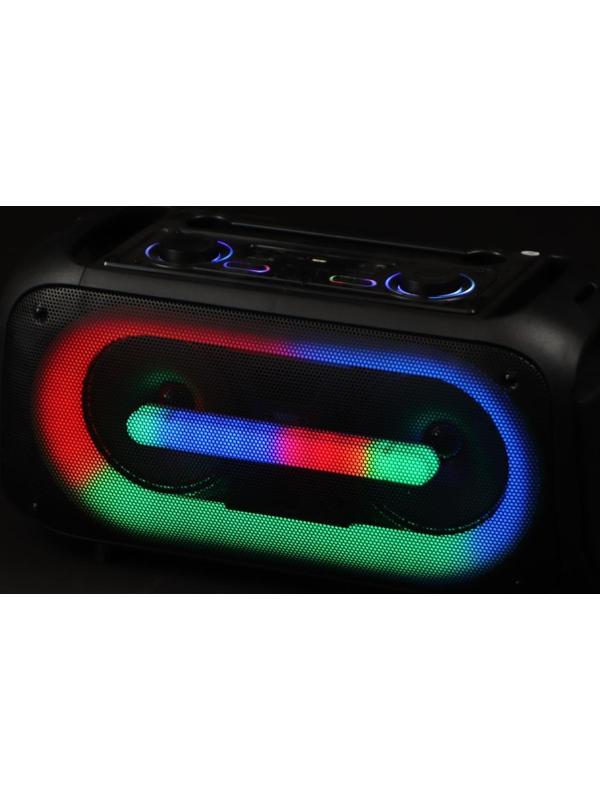 Портативная караоке система Eltronic Dance Box 200, 25 Вт, BT, SD, AUX, подсветка, микрофон