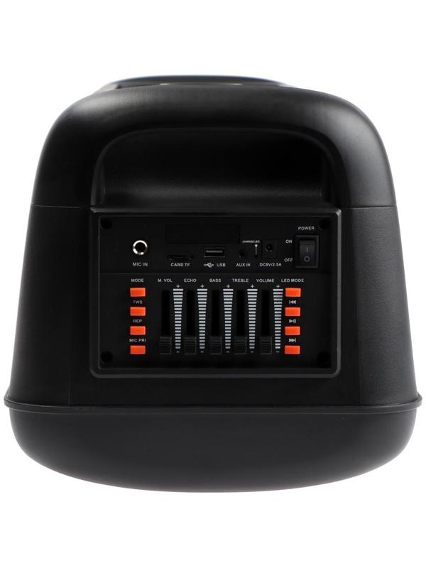 Портативная караоке система Eltronic Wave 500, 80 Вт, BT, SD, AUX, USB, 3600 мАч, чёрная