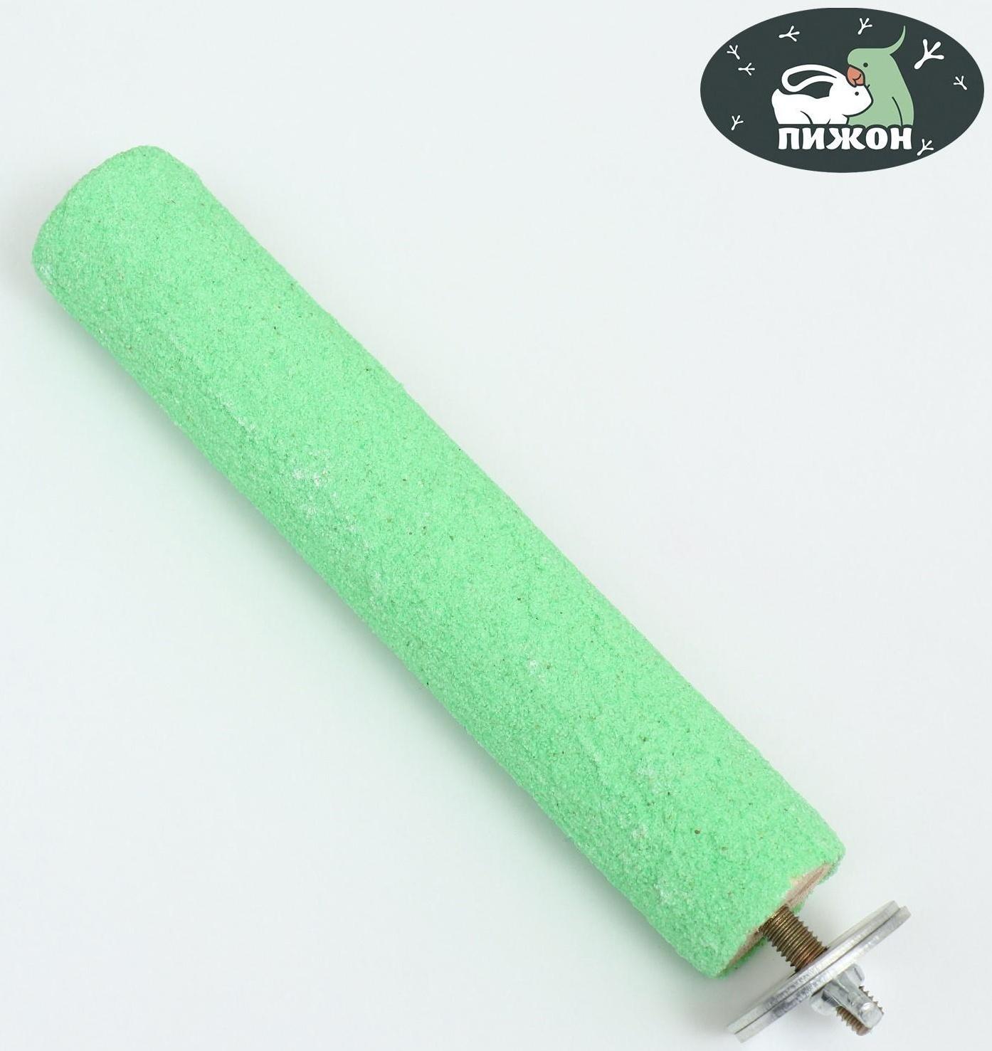 Жердочка шлифовальная для птиц, 20 см, микс цветов