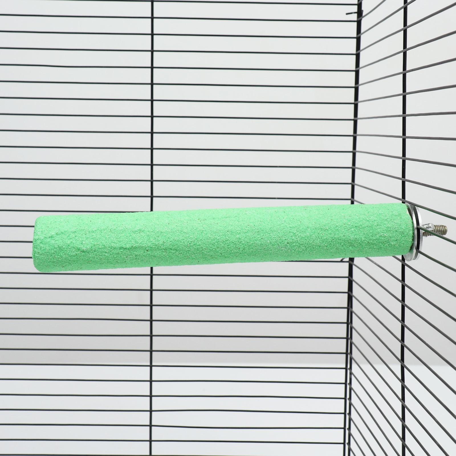 Жердочка шлифовальная для птиц, 25 см, микс цветов