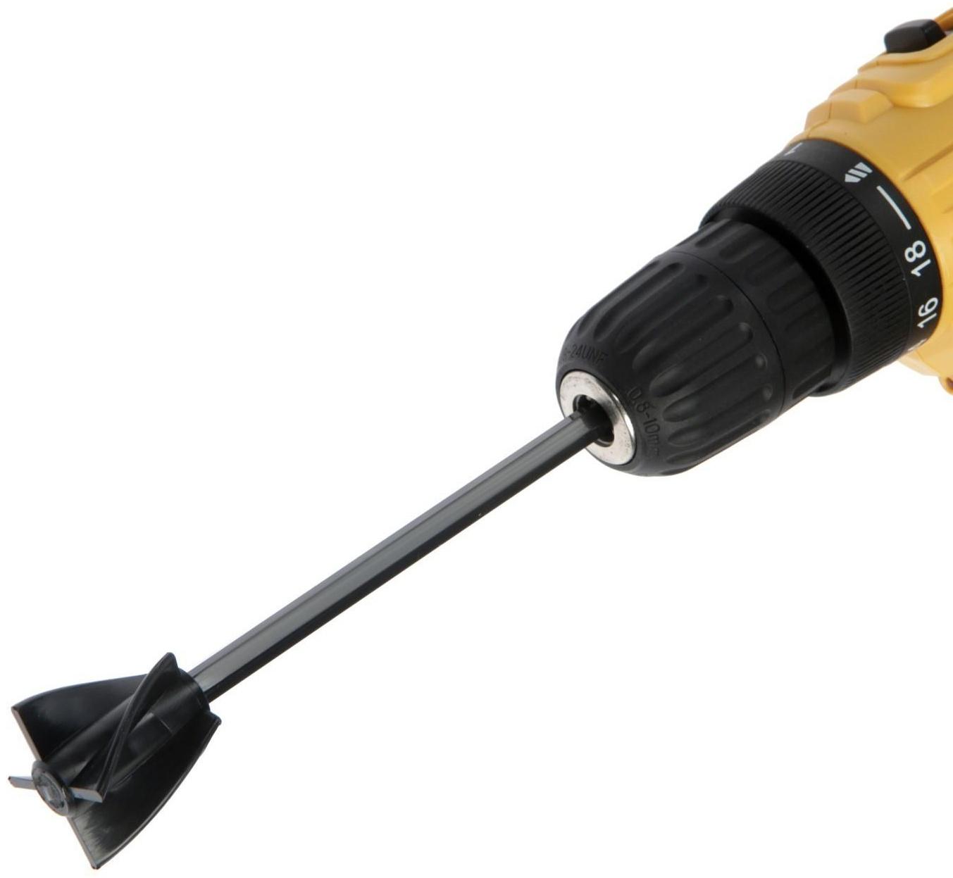 Миксер для красок ТУНДРА, пластиковый, шестигранный хвостовик, 165 х 35 мм