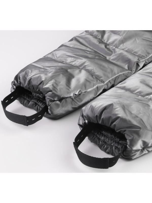 Штрипки, 24 см, 2 шт, с пуговицами, 4 шт, цвет чёрный