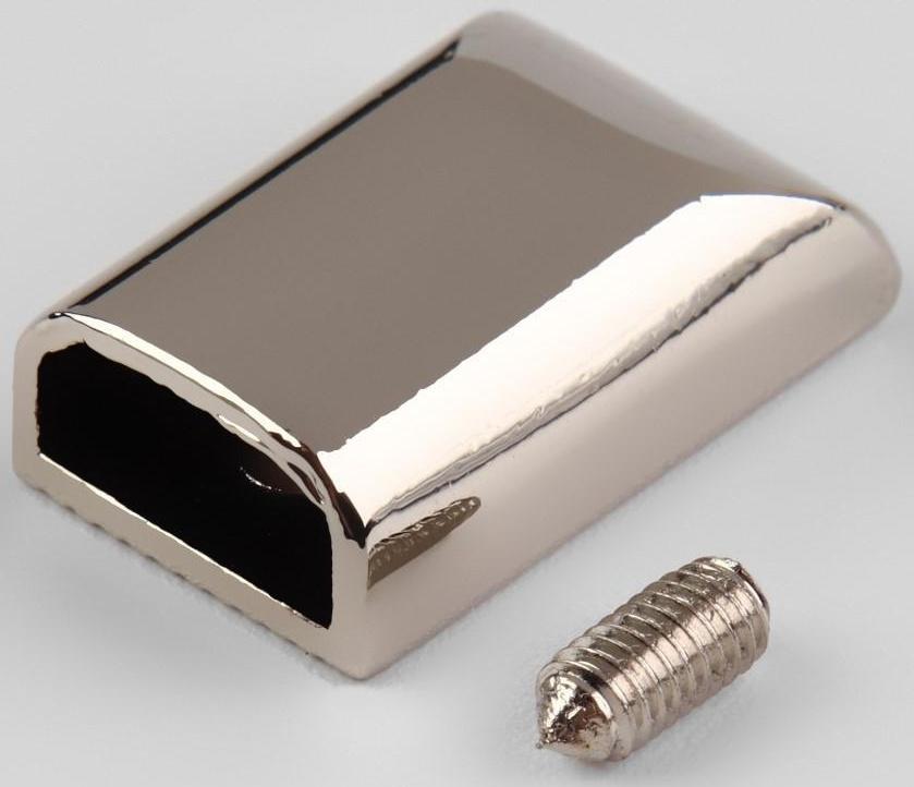 Наконечник для молнии, 10 мм, 16 × 10 × 6 мм, цвет никель