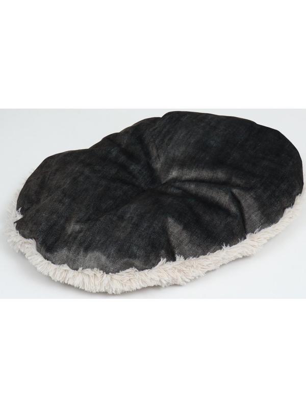 Лежанка-транформер, велюр + иск. мех, 60 х 50 х 15 см, микс