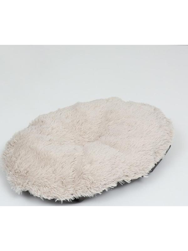 Лежанка-транформер, велюр + иск. мех, 60 х 50 х 15 см, микс