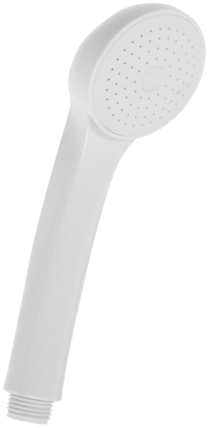 Набор для душа ZEIN Z0102, шланг 150 см, гайки и втулка пластик, лейка 1 режим, белый