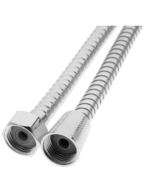 Набор для душа ZEIN Z0102, шланг 150 см, гайки и втулка пластик, лейка 1 режим, белый