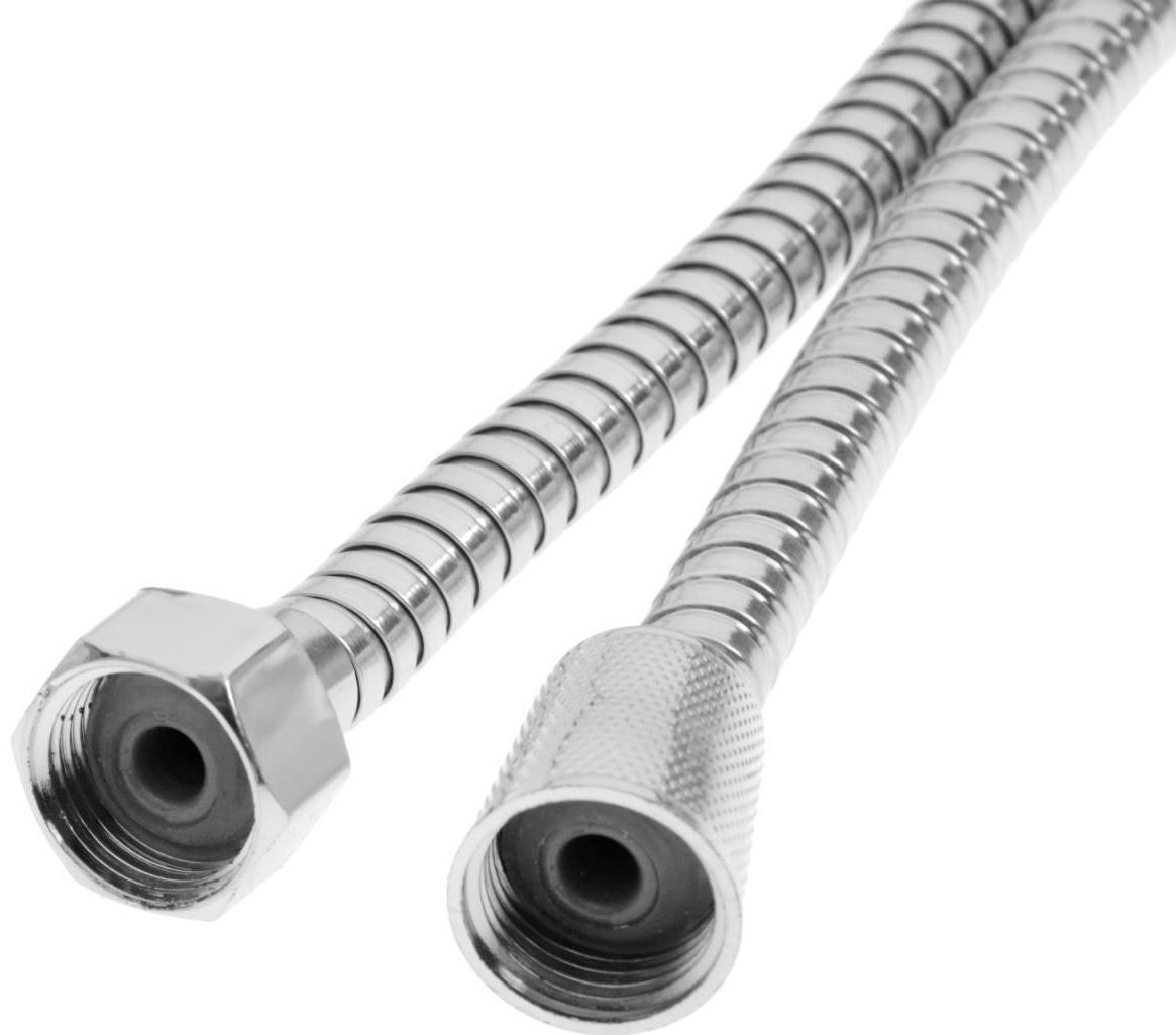 Набор для душа ZEIN Z0103, шланг 150 см, гайки пластик, лейка 1 режим, держатель, белый