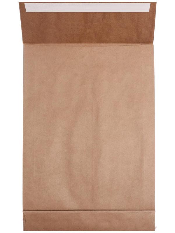 Пакет почтовый крафт C4 229 x 324 х 40 мм, без подсказа, без окна, отрывная лента, 130г/м
