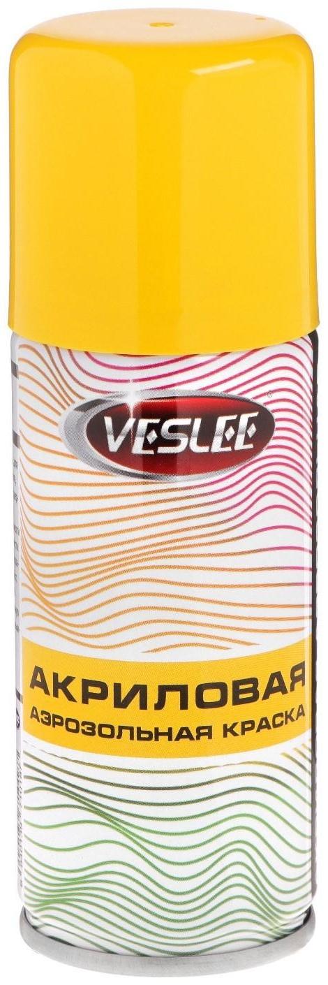 Аэрозольная краска Veslee акриловая, жёлтая, RAL 1018 100 мл