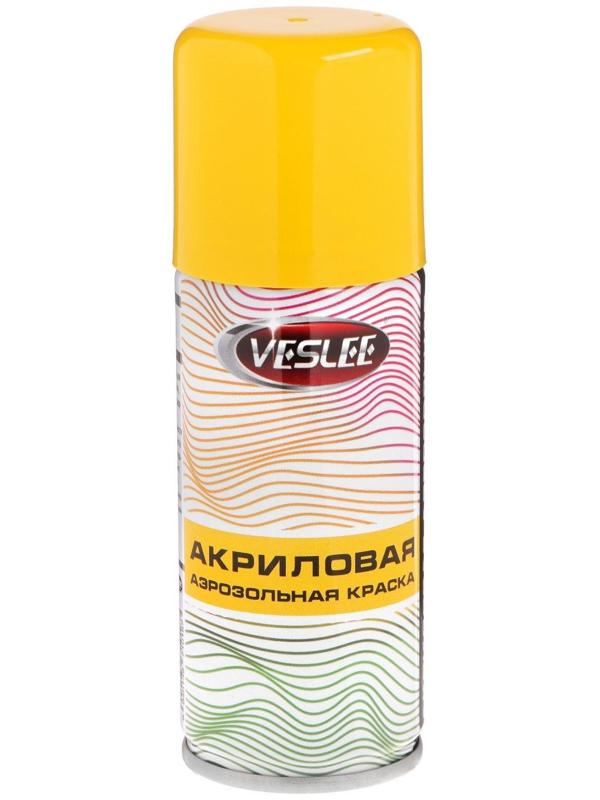 Аэрозольная краска Veslee акриловая, жёлтая, RAL 1018 100 мл