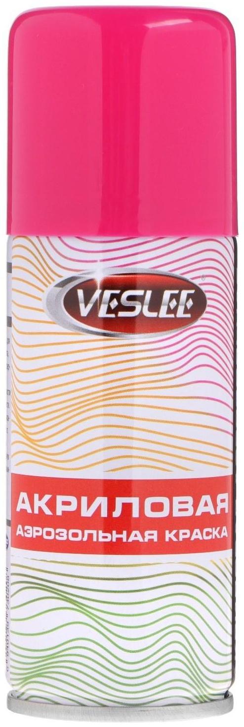 Аэрозольная краска Veslee акриловая, красная, RAL 3020, 100 мл