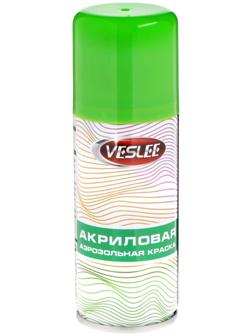 Аэрозольная краска Veslee акриловая, зелёная, RAL 6032, 100 мл