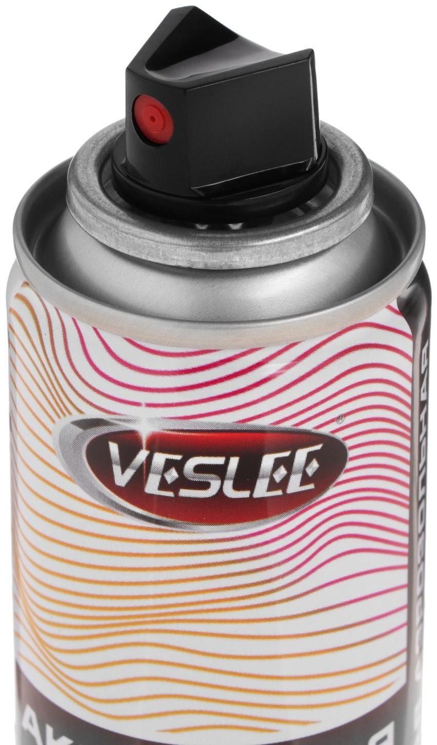 Аэрозольная краска Veslee акриловая, коричневая, RAL 8017, 100 мл