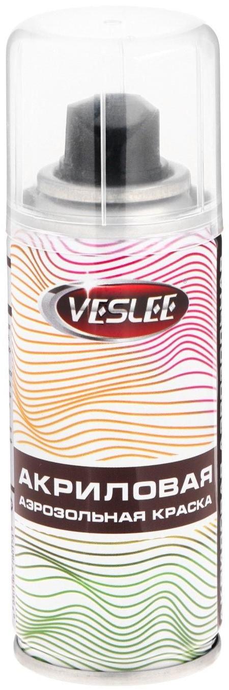 Аэрозольная краска Veslee акриловая, коричневая, RAL 8017, 100 мл