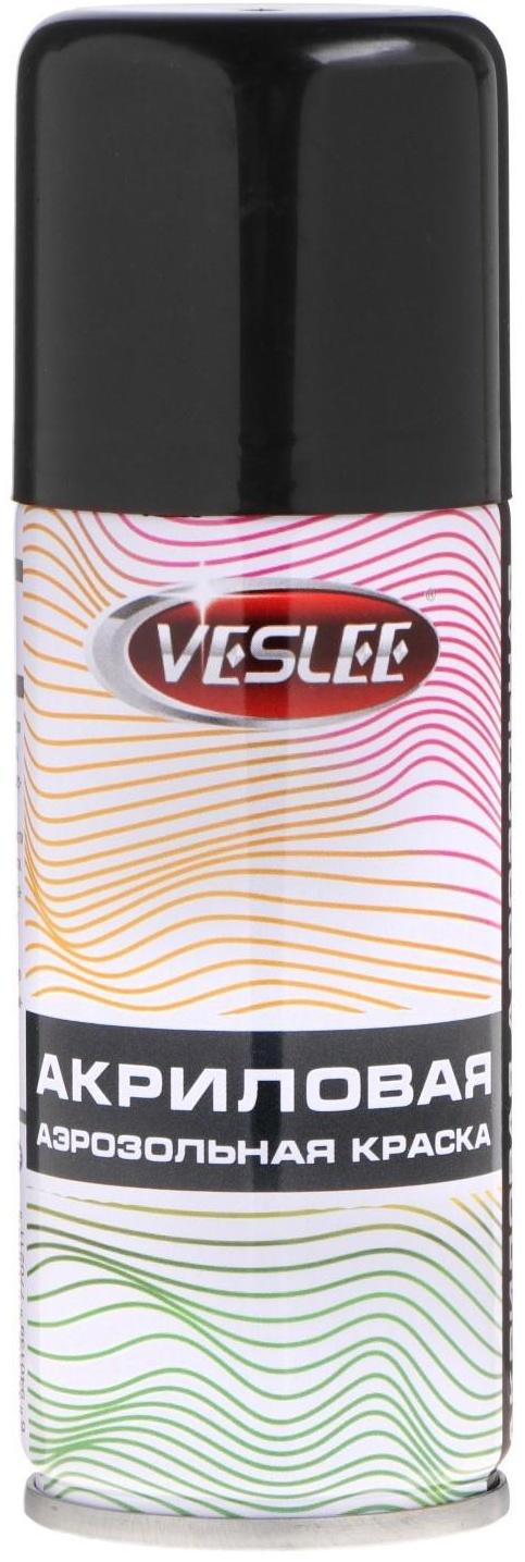 Аэрозольная краска Veslee акриловая, тёмно-серая, RAL 7021, 100 мл