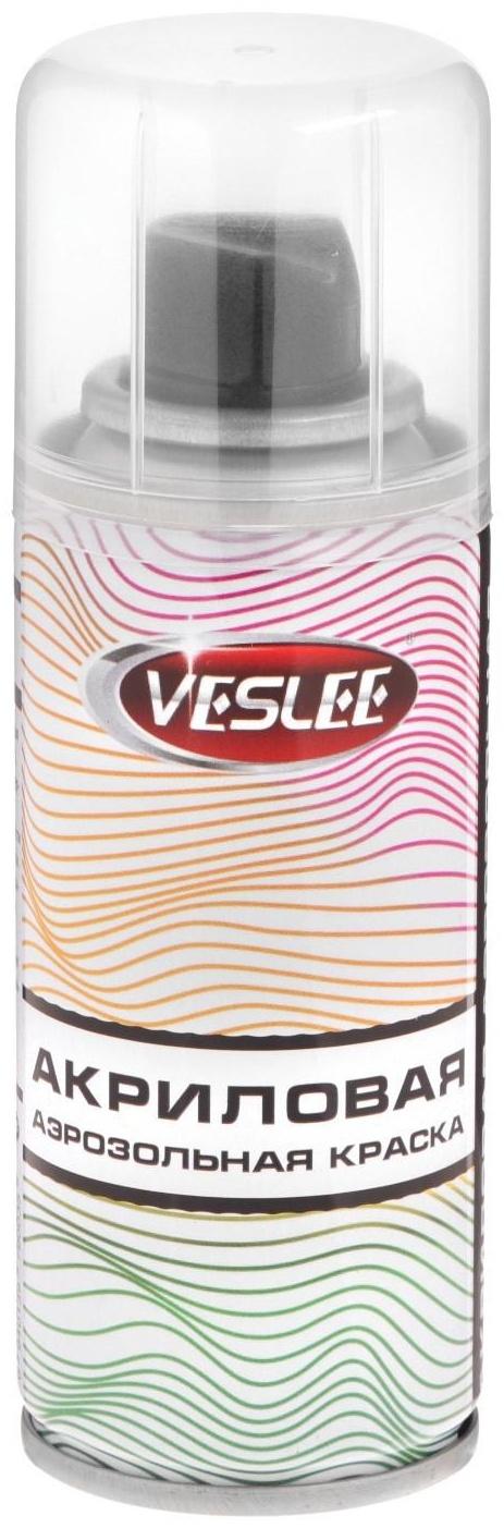Аэрозольная краска Veslee акриловая, белая глянцевая, RAL 9003, 100 мл