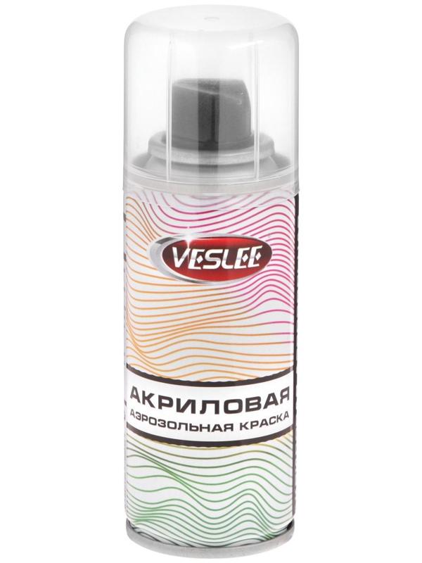 Аэрозольная краска Veslee акриловая, белая глянцевая, RAL 9003, 100 мл