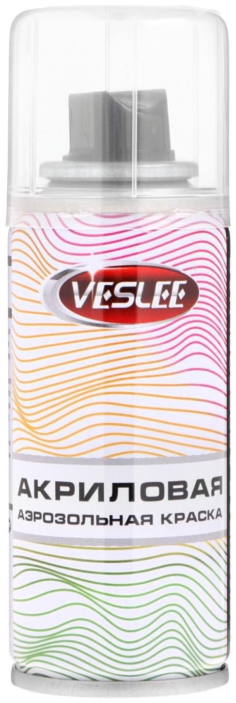 Аэрозольная краска Veslee акриловая, белая матовая, 100 мл