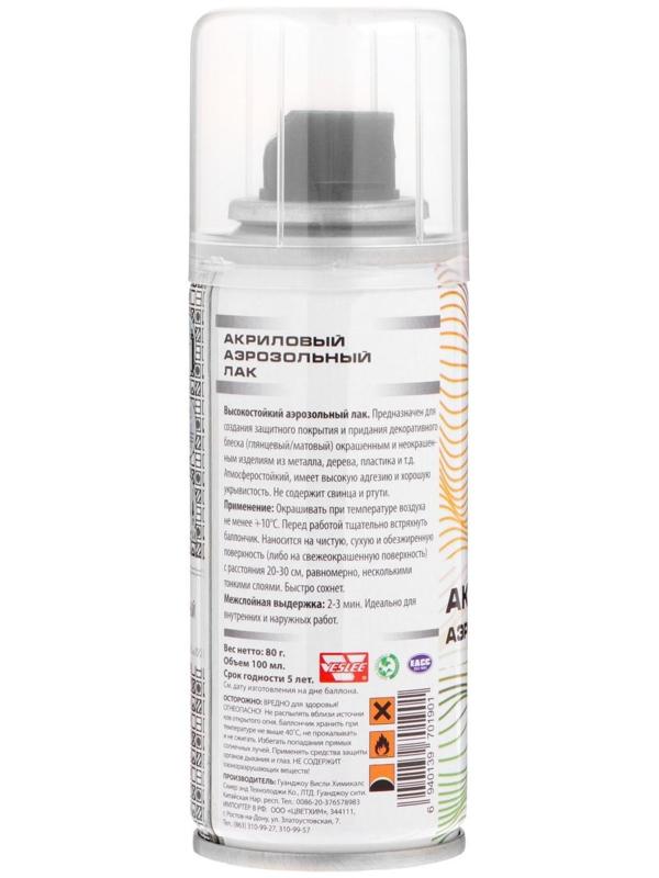 Аэрозольный лак Veslee, глянцевый, 100 мл