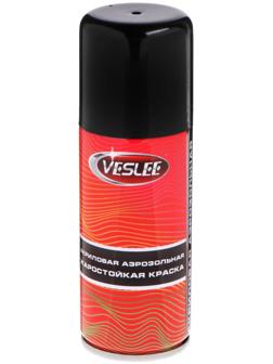 Аэрозольная краска Veslee акриловая, термостойкая, чёрная, 100 мл