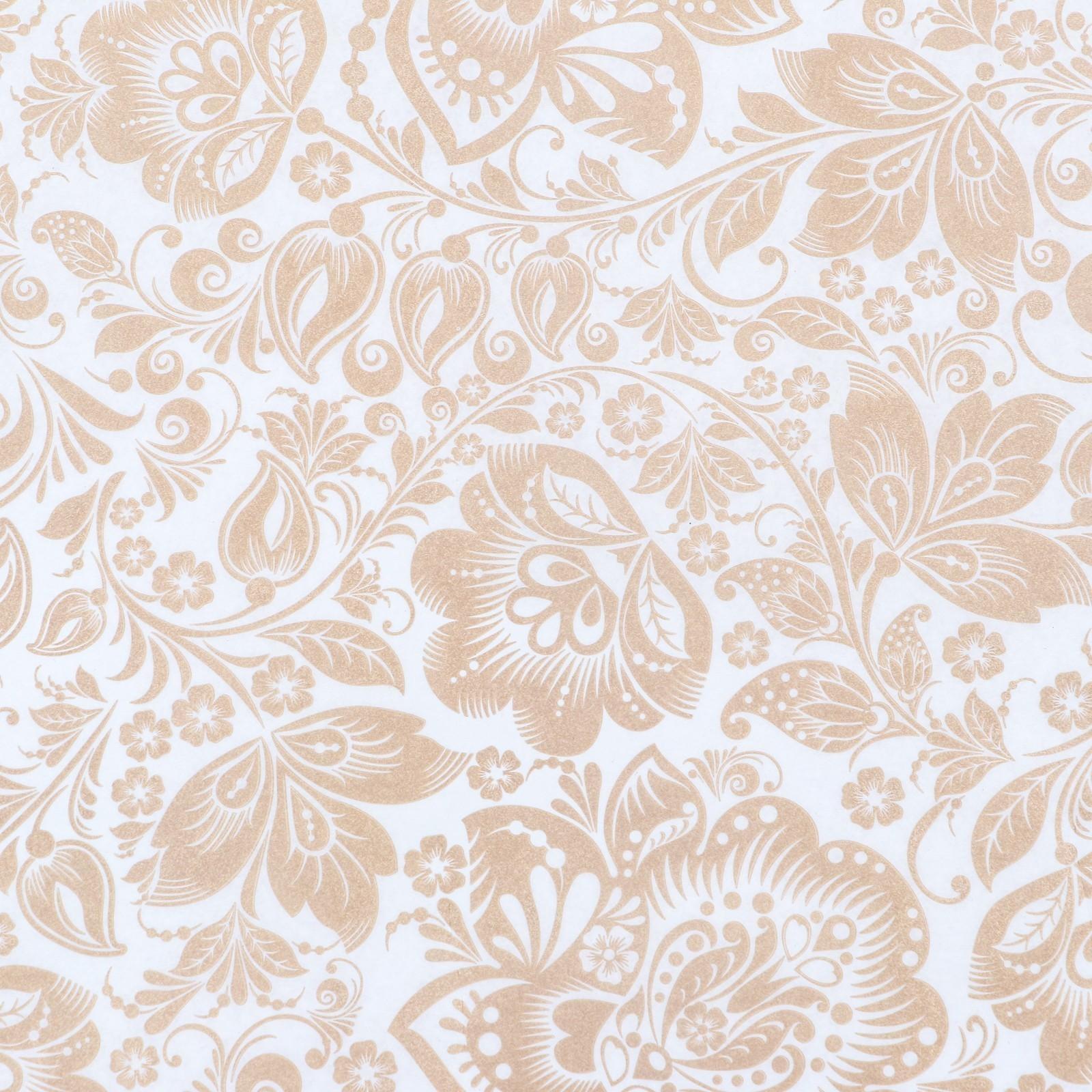 Бумага силиконизированная «Хохлома»,  хохлома, 0,38 х 5 м