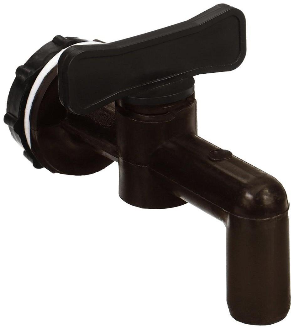 Кран для бака, бочки, канистры, d = 20 мм, коричневый