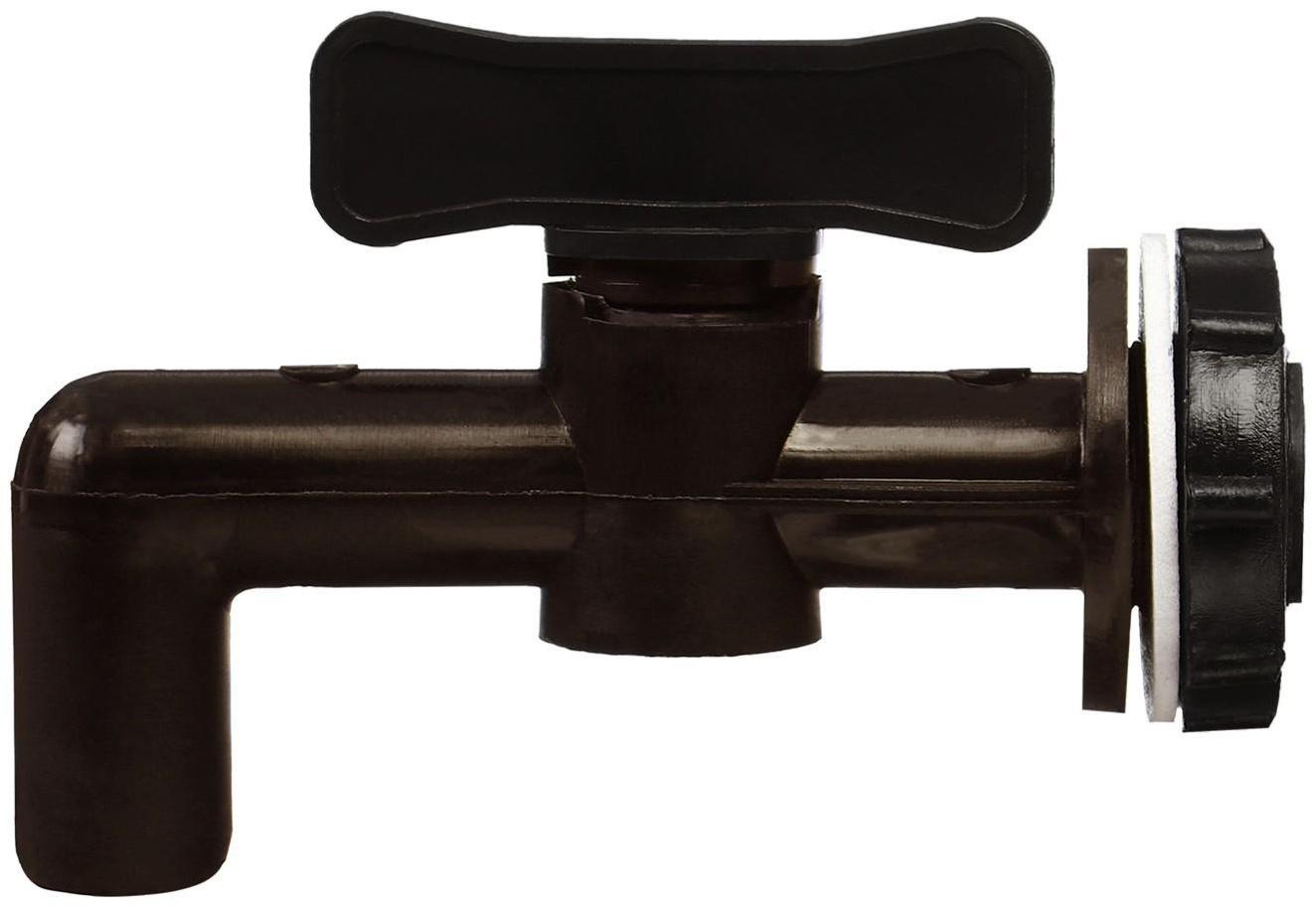 Кран для бака, бочки, канистры, d = 20 мм, коричневый