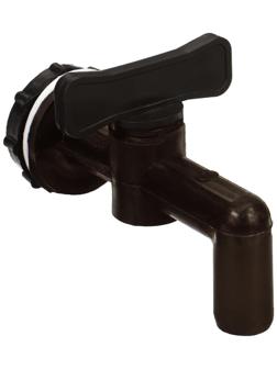 Кран для бака, бочки, канистры, d = 20 мм, коричневый