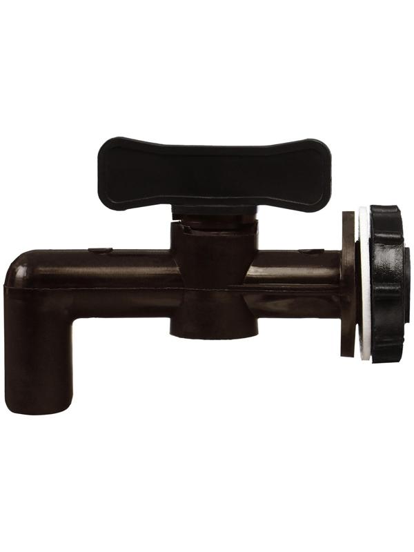 Кран для бака, бочки, канистры, d = 20 мм, коричневый