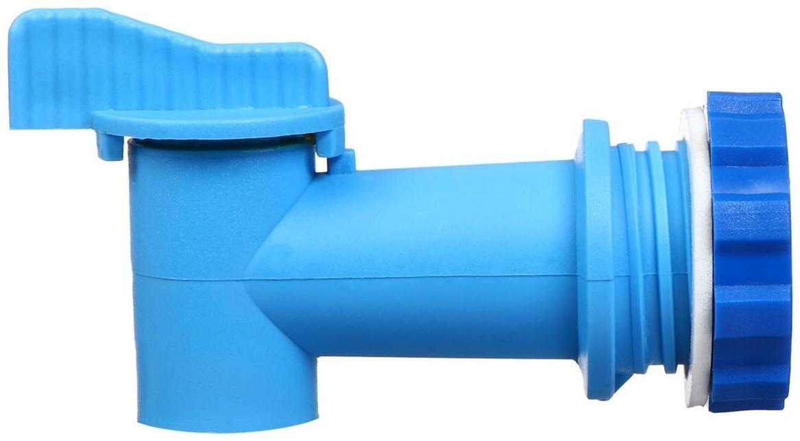 Кран для бака, бочки, канистры, d = 24 мм, синий