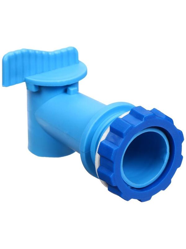 Кран для бака, бочки, канистры, d = 24 мм, синий