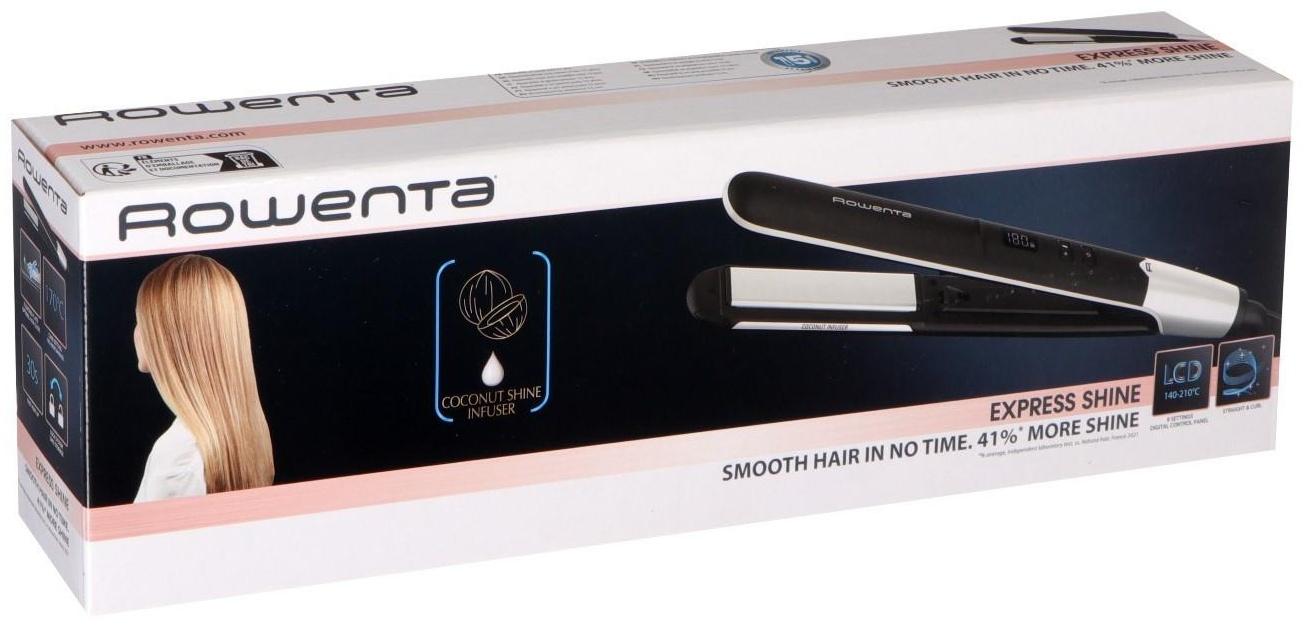 Выпрямитель Rowenta SF4621F0, керамическое покрытие, 140-210°С, 8 режимов, шнур 1.8 м