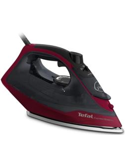 Утюг Tefal FV2846E0, 2400 Вт, керамическая подошва, 40 г/мин, 270 мл, чёрно-красный