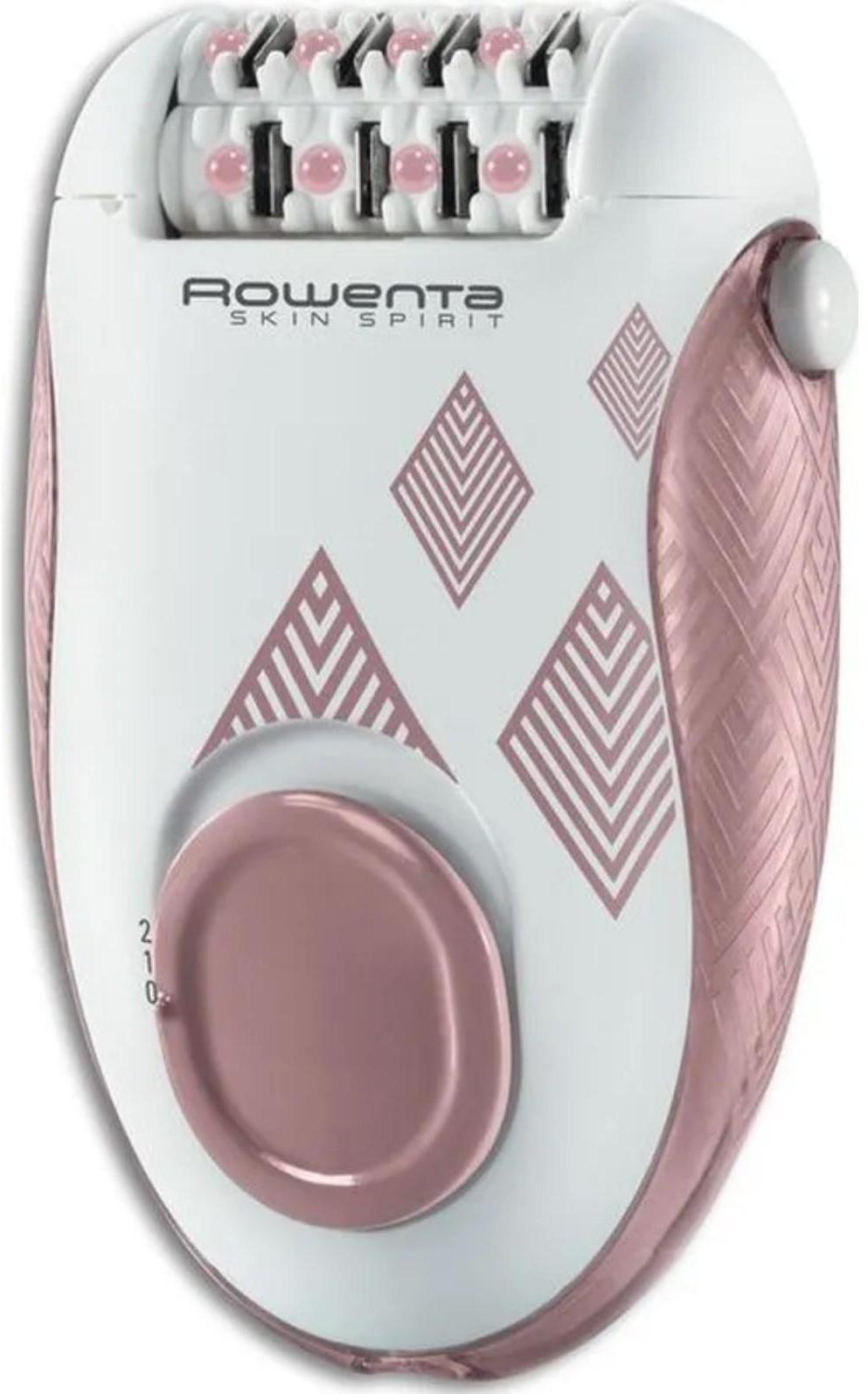 Эпилятор Rowenta EP2900F1, 4.8 Вт, 24 пинцета, 2 скорости, 1 насадка, 220 В, розовый