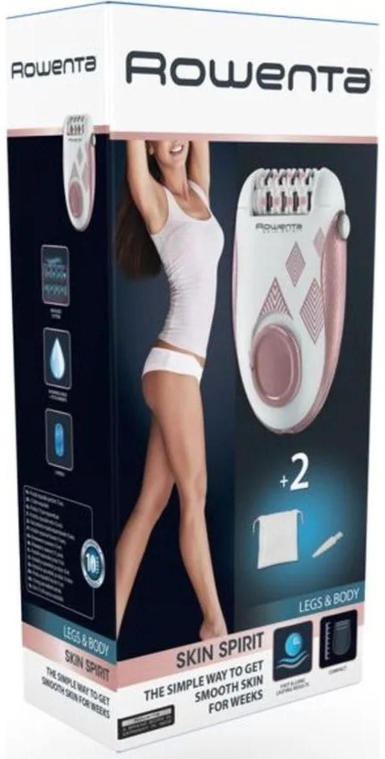 Эпилятор Rowenta EP2900F1, 4.8 Вт, 24 пинцета, 2 скорости, 1 насадка, 220 В, розовый