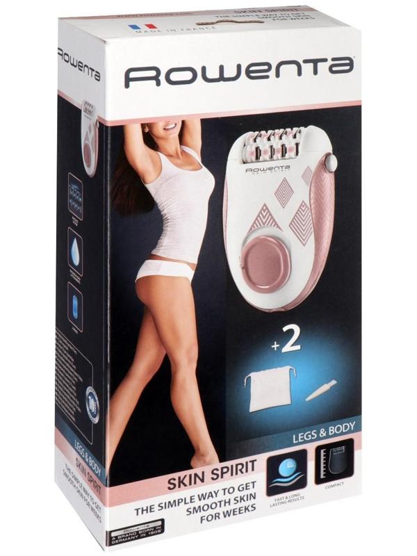 Эпилятор Rowenta EP2900F1, 4.8 Вт, 24 пинцета, 2 скорости, 1 насадка, 220 В, розовый